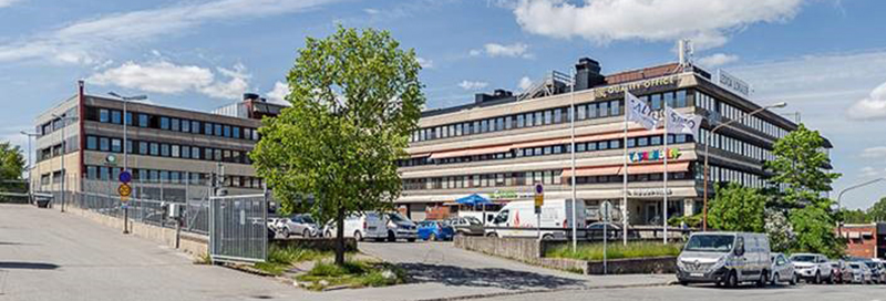 Kontoret i Älvsjö. Vybild, foto.