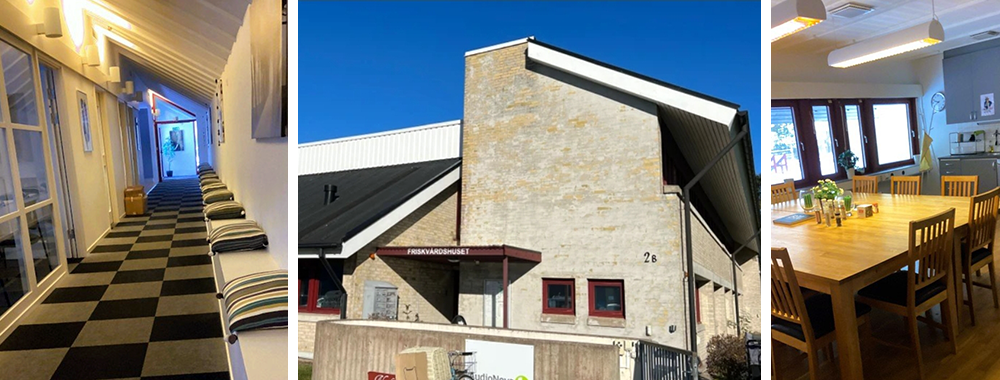 Interiör och exteriör av Höganäskontoret.